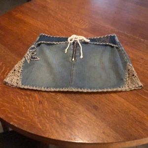 Denim Mini Skirt